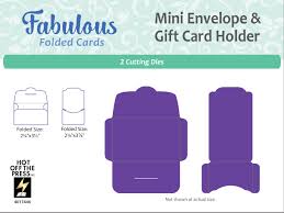 gift card holder cutting s