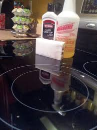 cleaning glass stove top