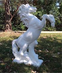 marble horse garden stone statues for