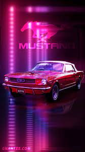 free vine red mustang