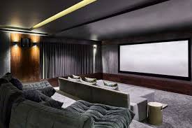 Modern home theater with an extraordinary lighting system. 91 Home Theater Media Room Ideas Photos