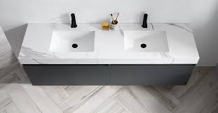 double bathroom sink vanity units his