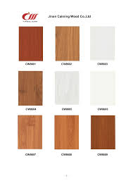 Jinan Caiming Wood Co Ltd Color Chart Cw8600 8700
