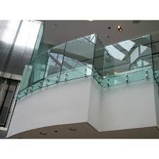 transpa toughened glass railing