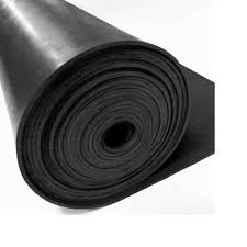 black plain rubber mat roll thickness