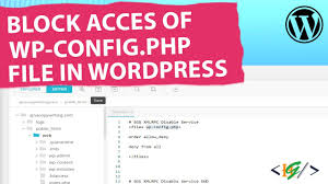wp config php file in wordpress