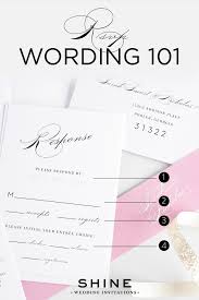 Rsvp Wording 101 Wedding Invitations