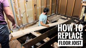 how to replace a floor joist you