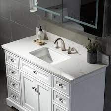 Laminate bathroom countertops or vanity tops are available in numerous colors and styles. Engineered Quartz Composite Bathroom Vanity Tops Bathroom Vanities The Home Depot