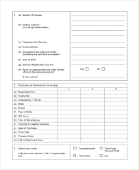 sle insurance proposal forms in pdf