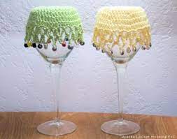 11 Crochet Wine Glass Cover Ideas
