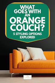what goes with an orange couch 5