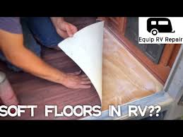 how to fix a soft floor in an rv using