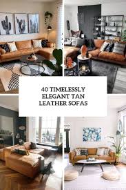 40 timelessly elegant tan leather sofas