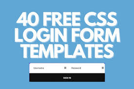 40 free css login form templates