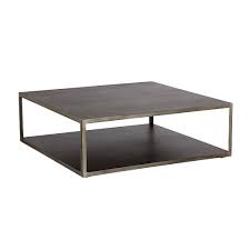 Low Profile Wood Metal Coffee Table