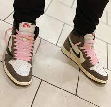 The jordan 1 is further modified with a padded nylon collar that has a hidden stash pocket. Where To Buy Shoe Laces For Nike Travis Scott Cactus Jack Air Jordan 1 Slickies