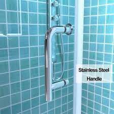 h bifold frameless shower door