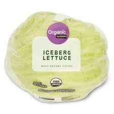 marketside organic fresh iceberg