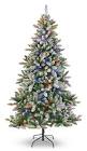 Colour-Changing Flocked Cypress Christmas Tree, 7-ft NOMA