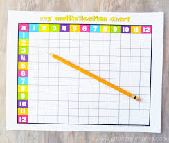 Free Printable Multiplication Chart Artsy Fartsy Mama
