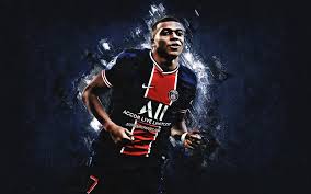 Download wallpaper images for osx, windows 10, android, iphone 7 and ipad. Download Wallpapers Kylian Mbappe Paris Saint Germain Psg French Footballer Ligue 1 Portrait Football Blue Stone Background For Desktop Free Pictures For Desktop Free