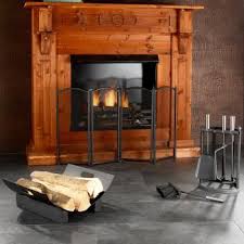 Compact Mini Fireplace Set In Stand 4