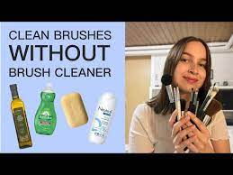 how to clean makeup brushes without