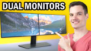 dual monitors with laptop or pc