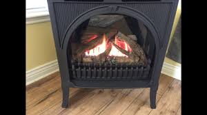 freestanding gas fireplace