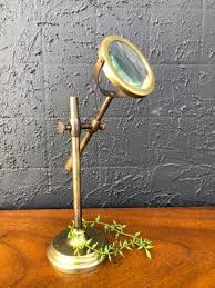Articulating Brass Magnifying Glass On