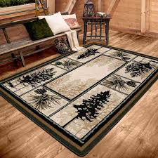 stoic pines fine area rugs rustic log