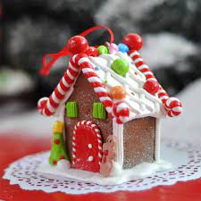 Украшения для пряничного домика, рождественские конфеты, украшение для дома,  подвесной аксессуар, настольное украшение, имбирь | AliExpress