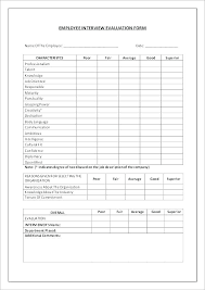 Job Interview Evaluation Form Template Naomijorge Co