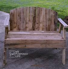 Pallet Love Seat Bench My Repurposed