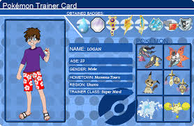 (1 in 10 cards is a holo.) please note: Pokemon Trainer Card Logan By Logofanime On Deviantart