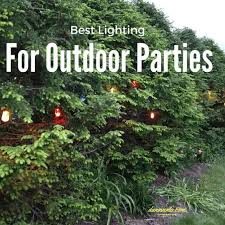 best lighting for outdoor parties