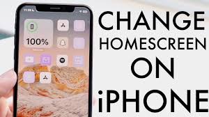 how to change homescreen on iphone