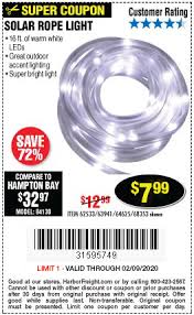 Light Up Your Backyard With A Solar Rope Light Now Only 7 99 Harbor Freight Coupons