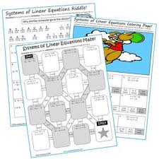 Systems Of Linear Equations Maze