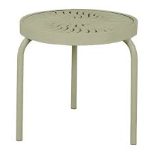 19 Round Aluminum Stackable Side Table