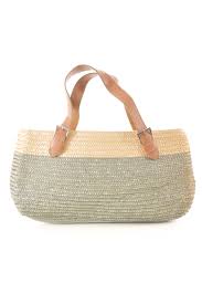 Кръгла чанта за рамо с бродерия в стил плетка на една кука и с кожена каишка. Damska Slamena Chanta Dressyou