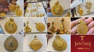 tanishq gold pendant designs with