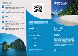 modern corporate traveling brochure