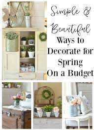 decorate for spring on a budget