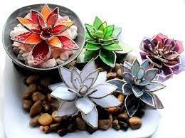 3d Stained Glass Succulent Decor Gifts