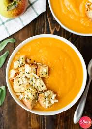 Healthy, creamy and easy butternut squash soup recipe! Apple Squash Soup Recipe And Best Photos