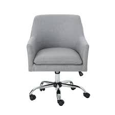 The best desk chairs to get online. Noble House Johnson Mid Century Modern Gray Fabric Adjustable Home Office Chair With Wheels 53040 The Home Depot