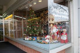 Ukiah Downtown Stores Windows Filled With Christmas Holiday Scenes