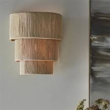 Tier Natural Abaca Rope Wall Sconce